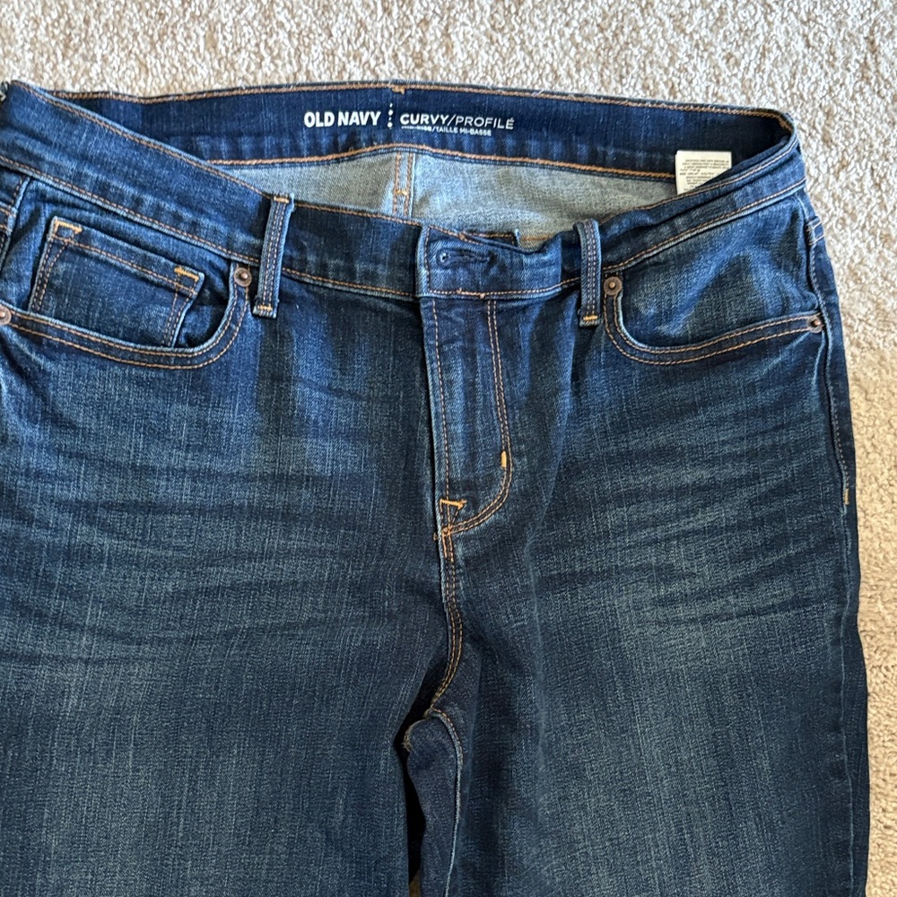 Old Navy Women's Dark Blue mid Rise Jeans